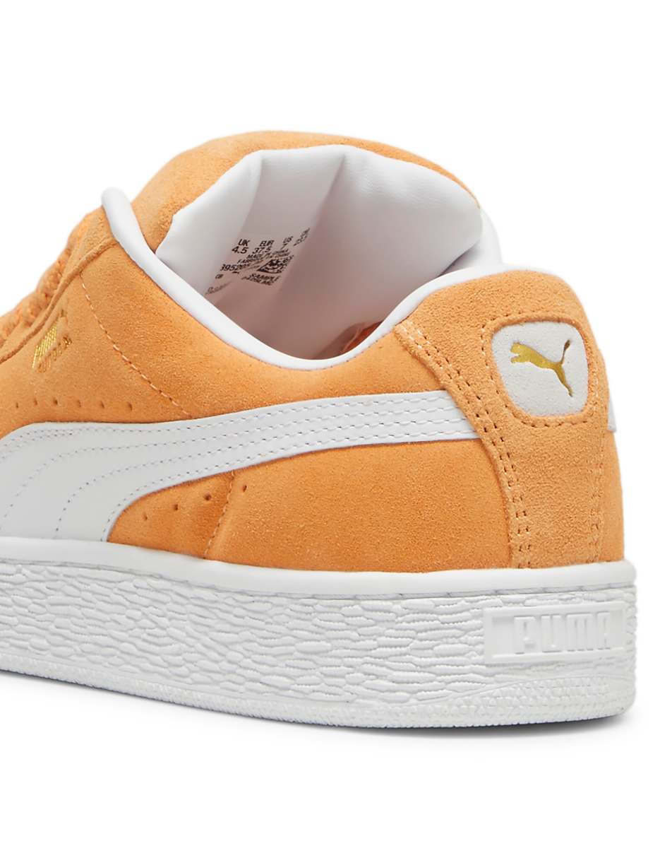 PUMA Suede XL sneakers in mustard yellow and white