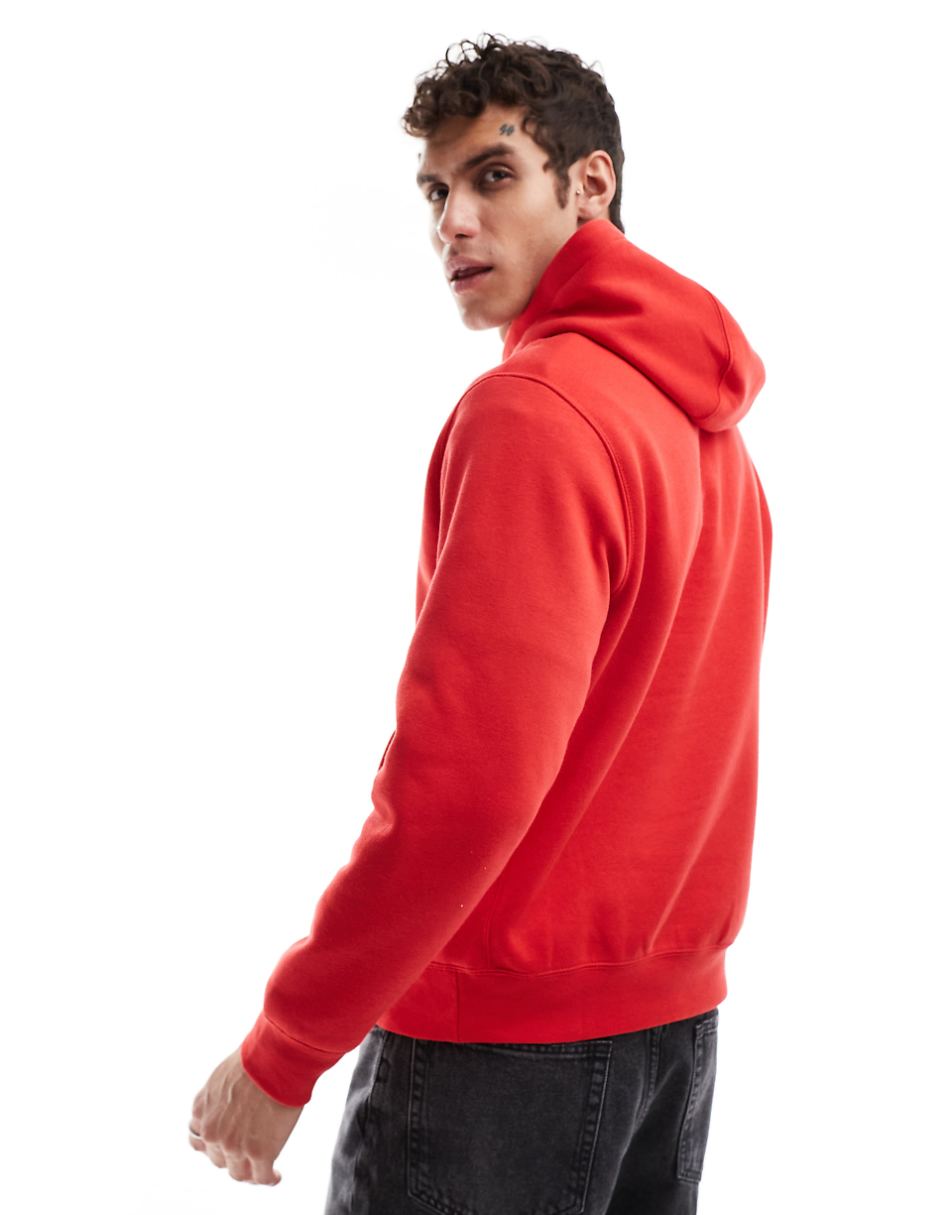 Nike Club unisex hoodie in red