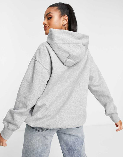 Nike Phoenix Fleece oversized hoodie in gray