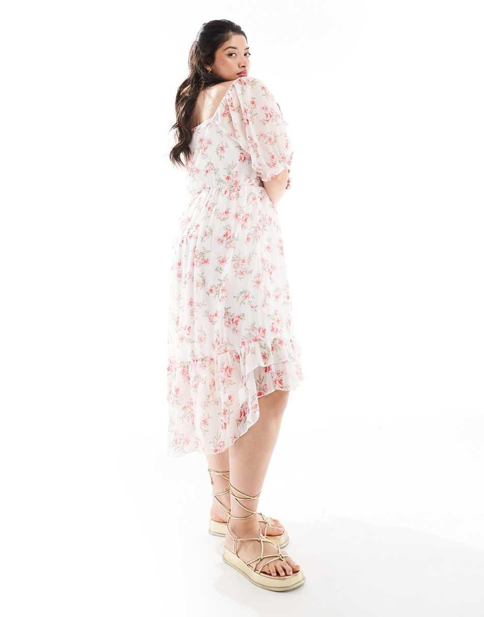 Yours floaty dress in soft floral