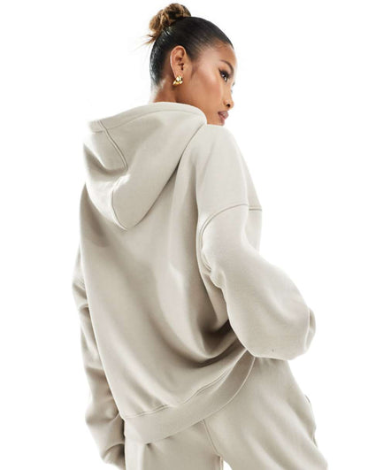 Kaiia logo oversized hoodie in stone - part of a set