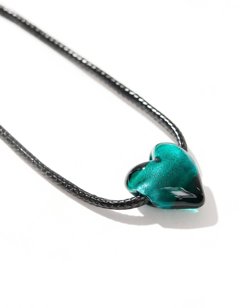 8 Other Reasons cord necklace with blue jade heart