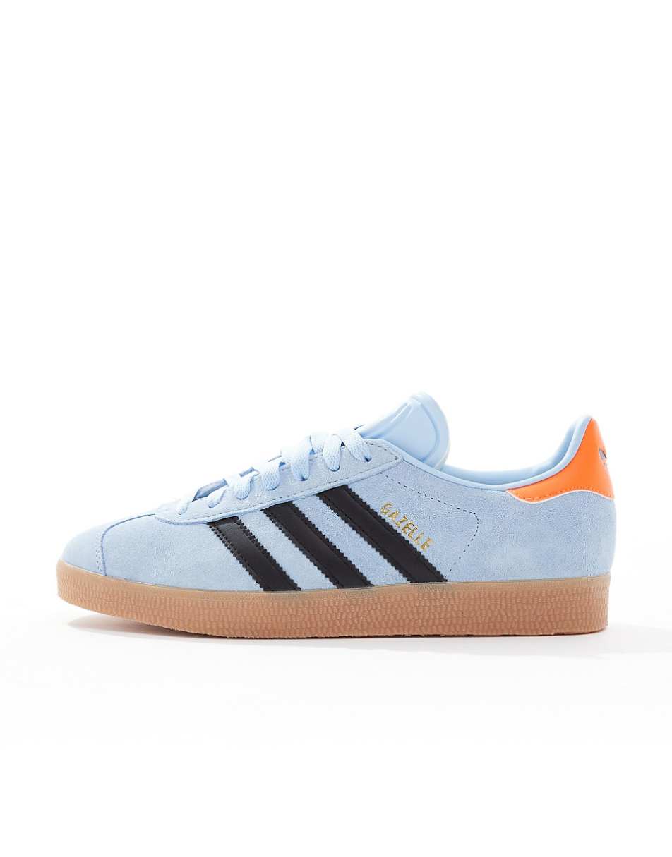 adidas Originals Gazelle sneakers in blue and black