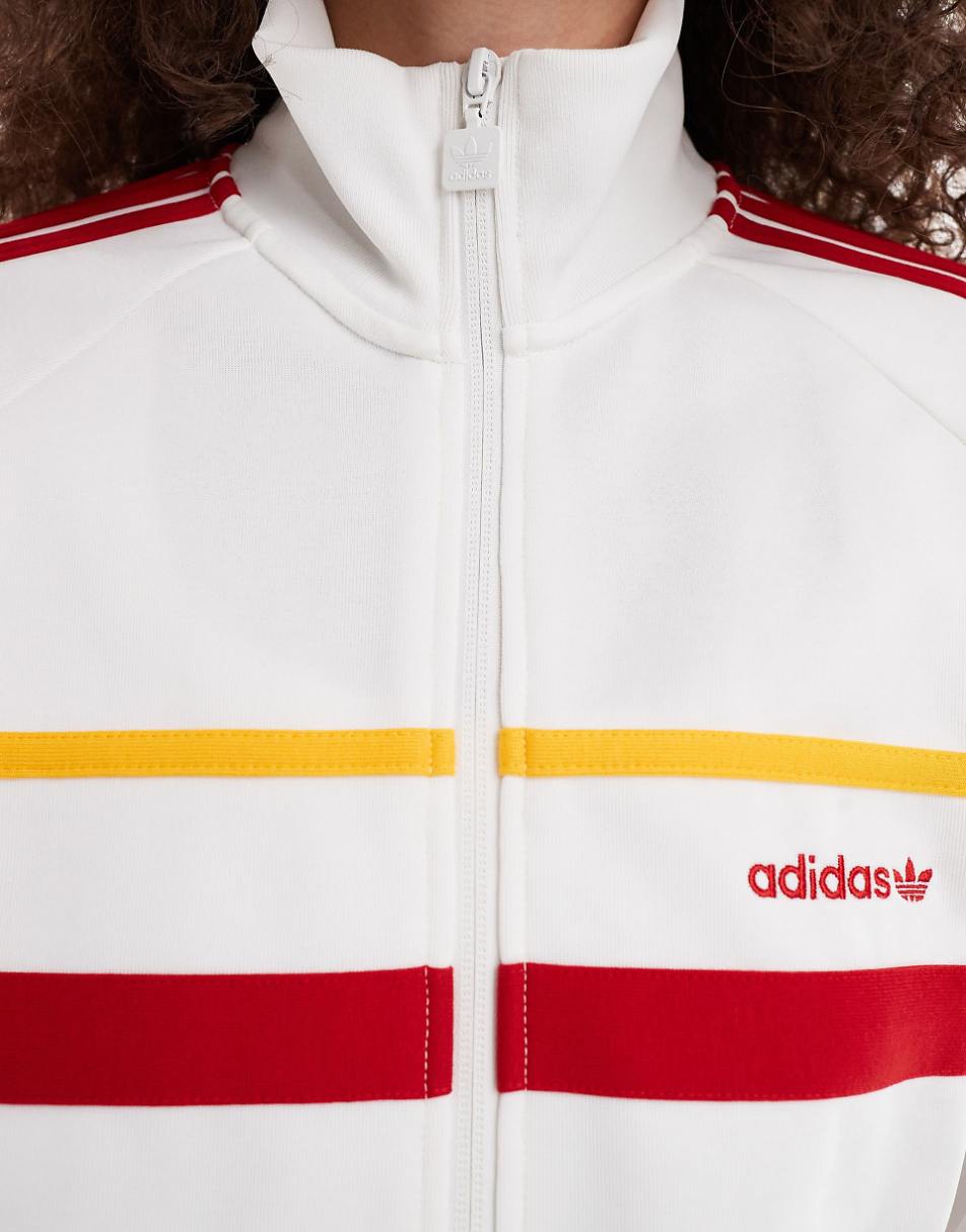 adidas Originals unisex track top in white