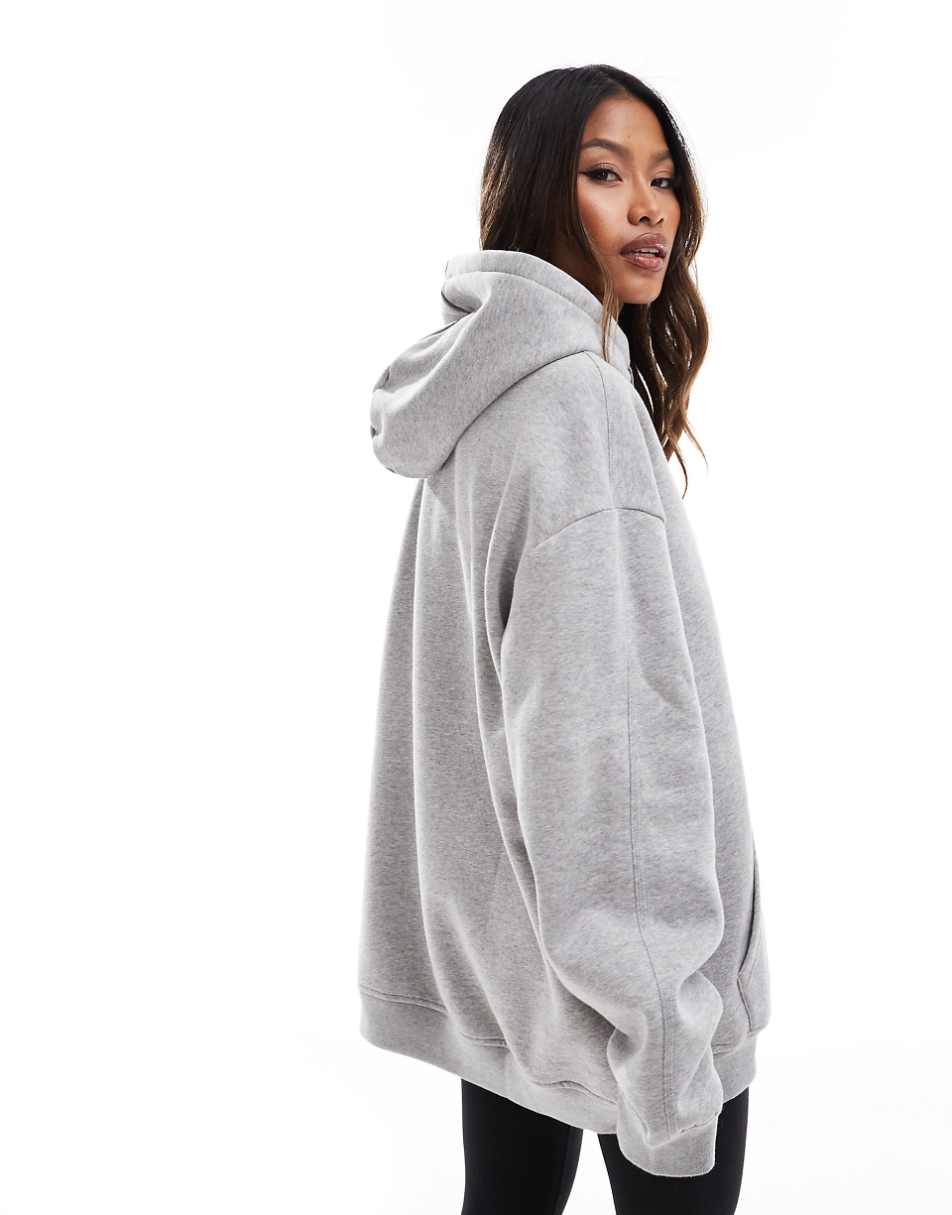 adidas Originals essential oversized hoodie in gray