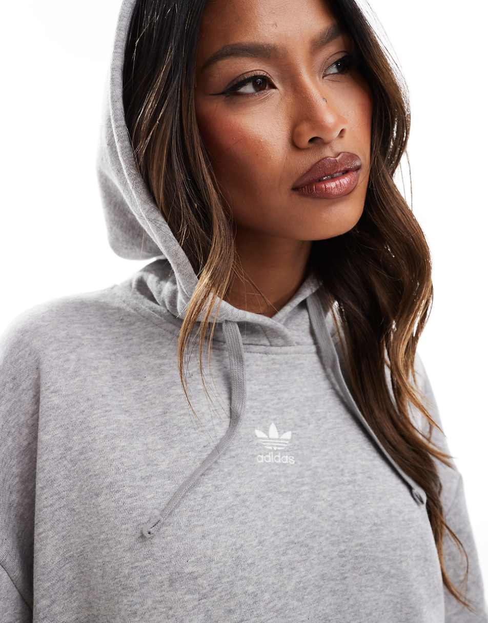 adidas Originals essential oversized hoodie in gray