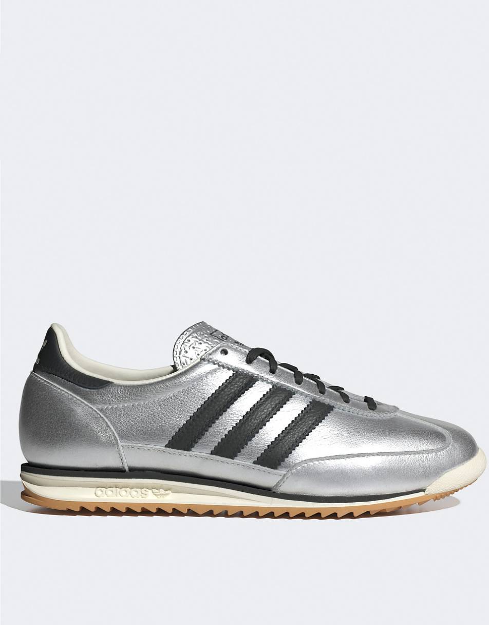 adidas Originals SL 72 OG sneakers in silver and black