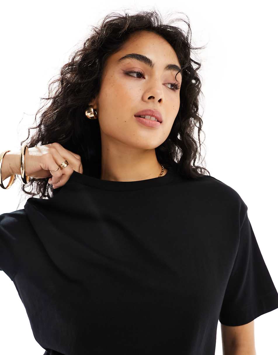 Pull&Bear Oversized T-Shirt In Black