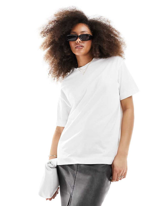 Pull&Bear Oversized T-Shirt In White