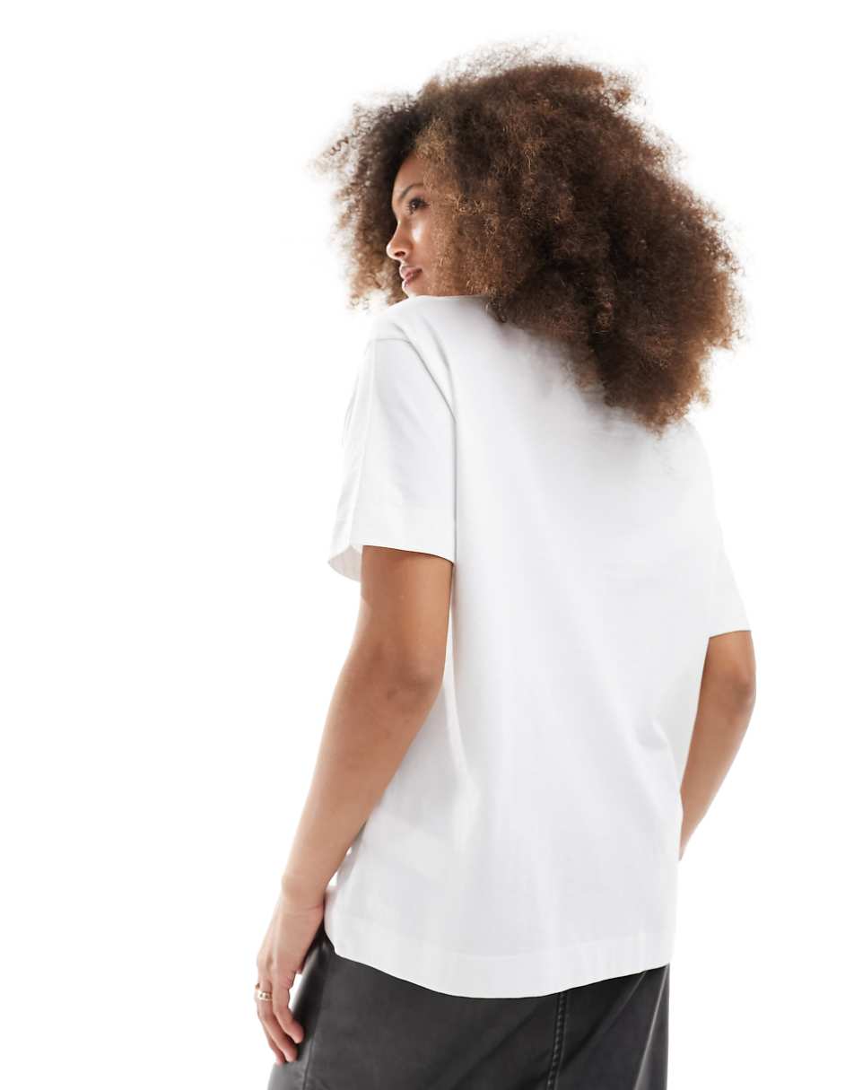 Pull&Bear Oversized T-Shirt In White