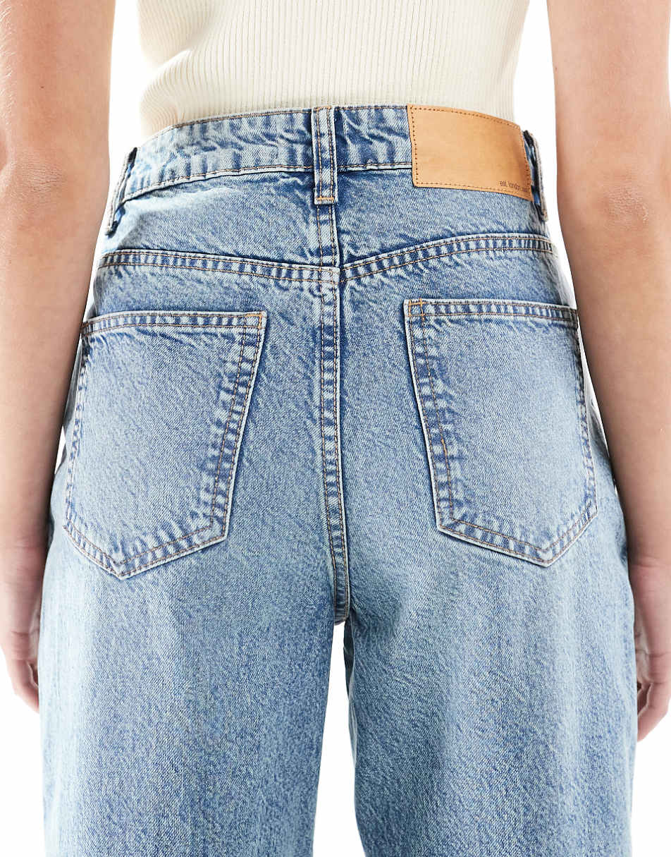 ASOS DESIGN high rise relaxed mom jeans in vintage wash