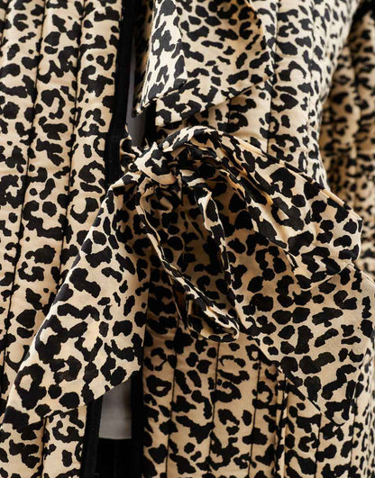 ASOS DESIGN quilted leopard print jacket