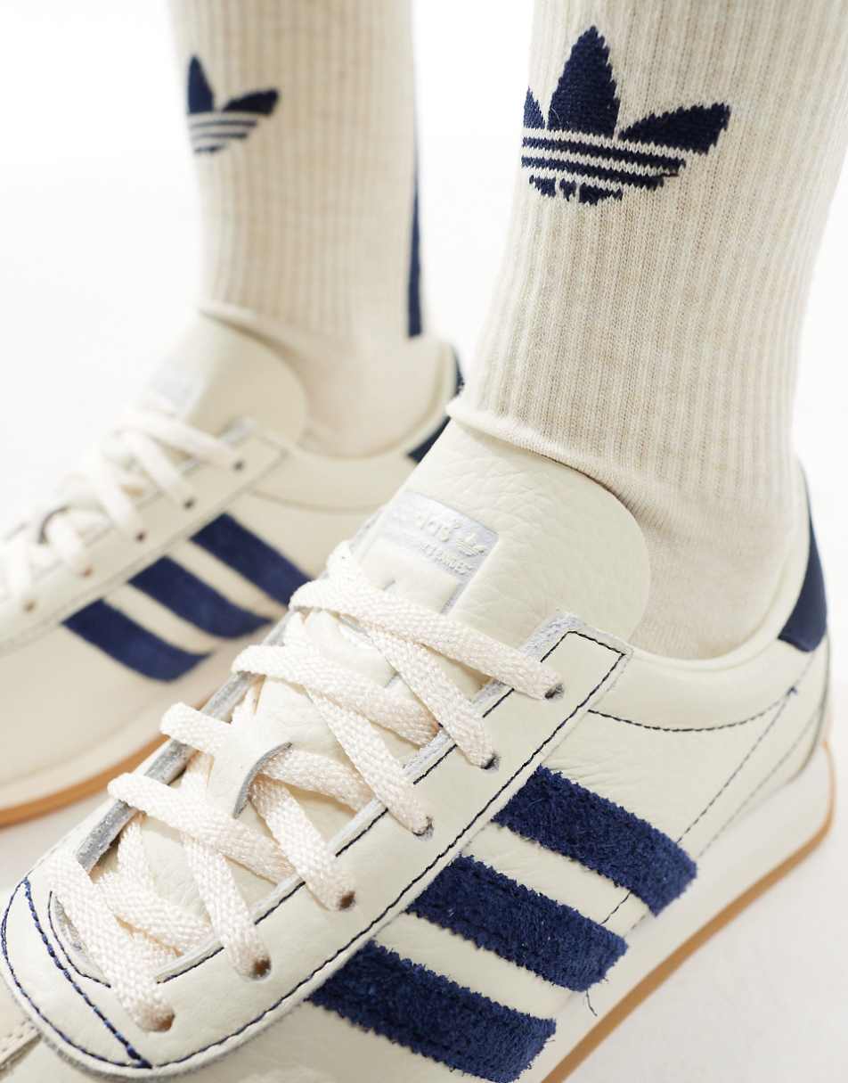 adidas Originals Country OG sneakers in white and navy