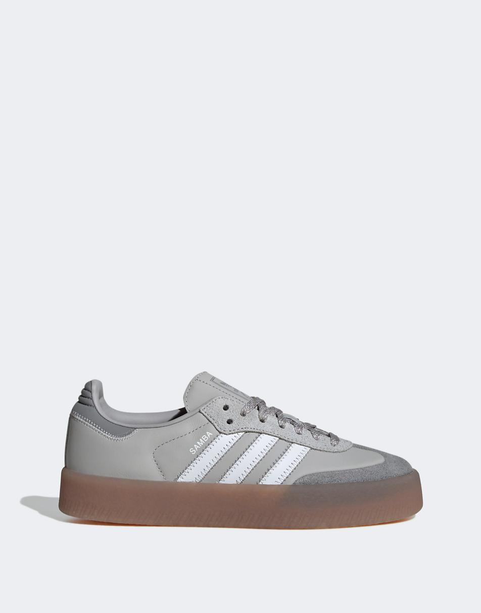 adidas Originals Samba sneakers in gray and white