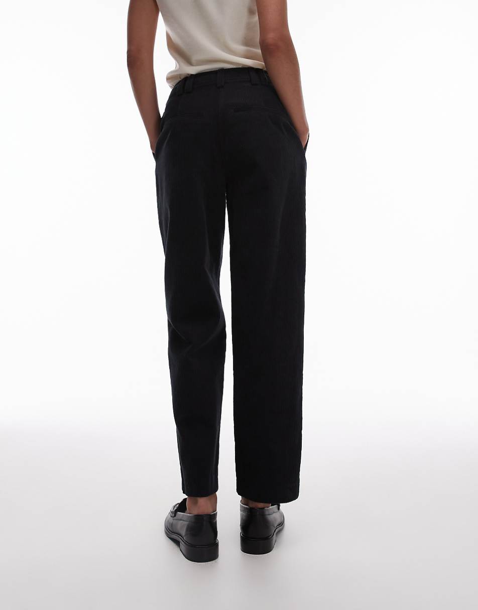 Topshop cord peg pants in blue