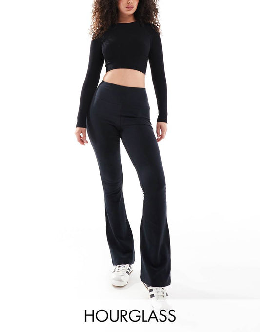 ASOS 4505 Hourglass Icon slim kick soft touch yoga leggings in black