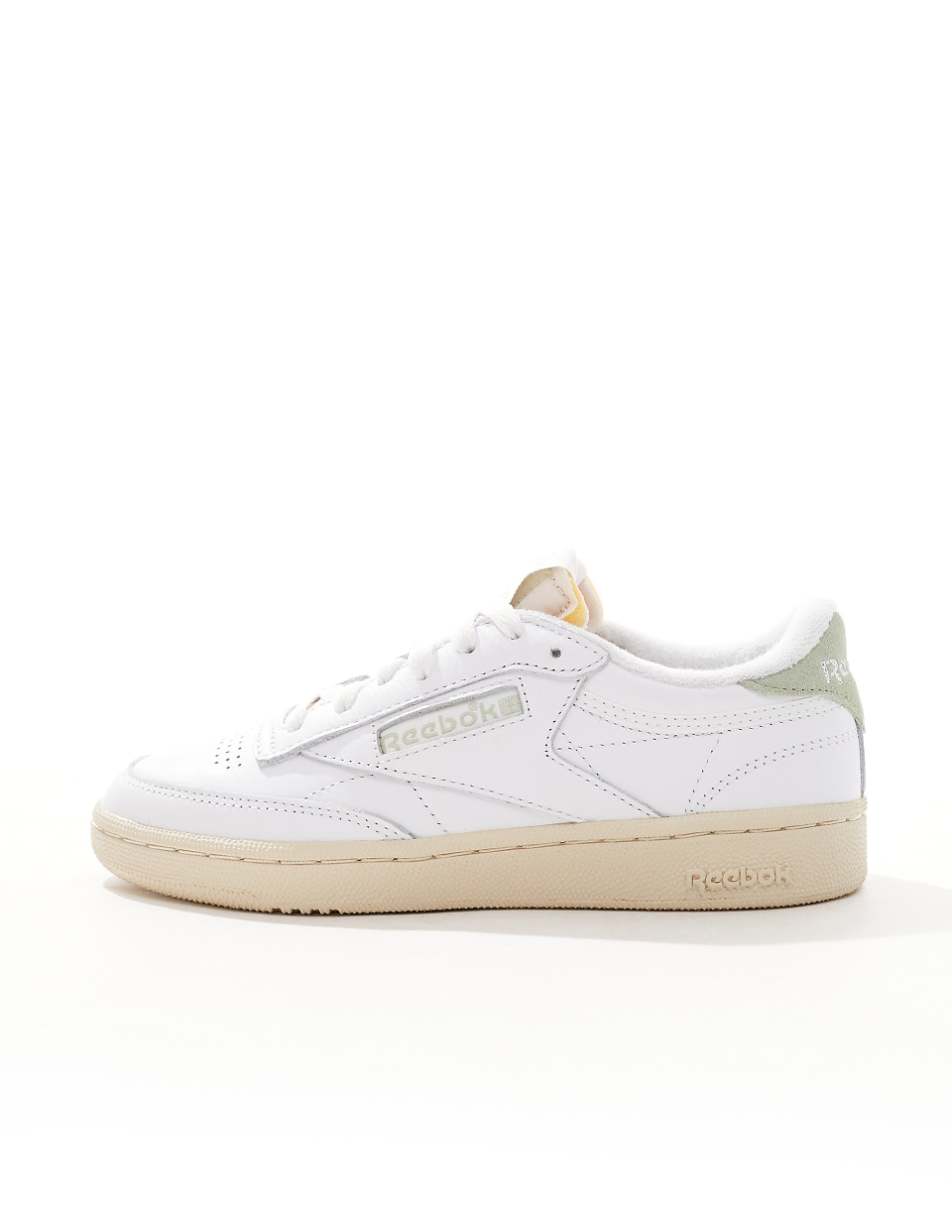 Reebok Club C 85 Vintage sneakers in white and sage