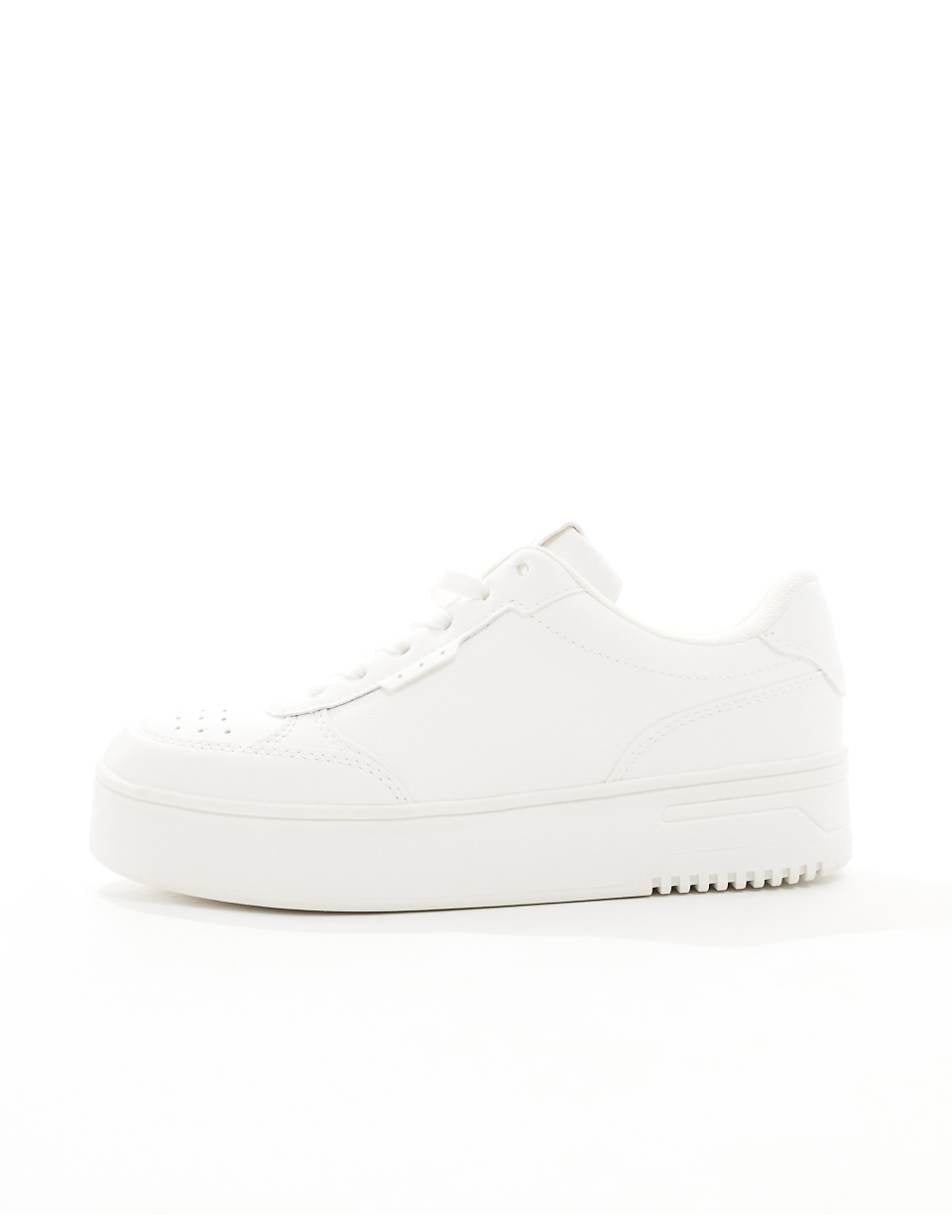 Pull&Bear chunky trainers in white