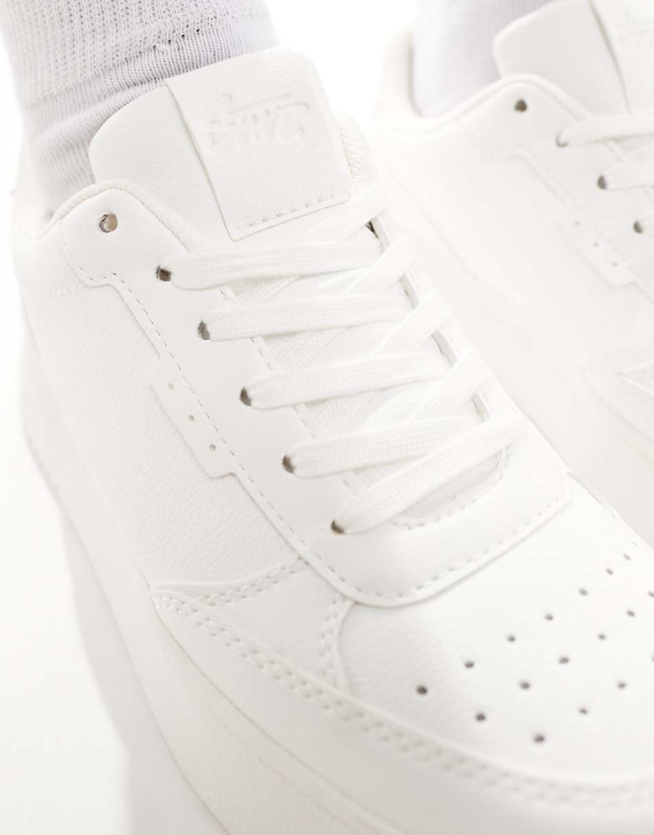 Pull&Bear chunky trainers in white