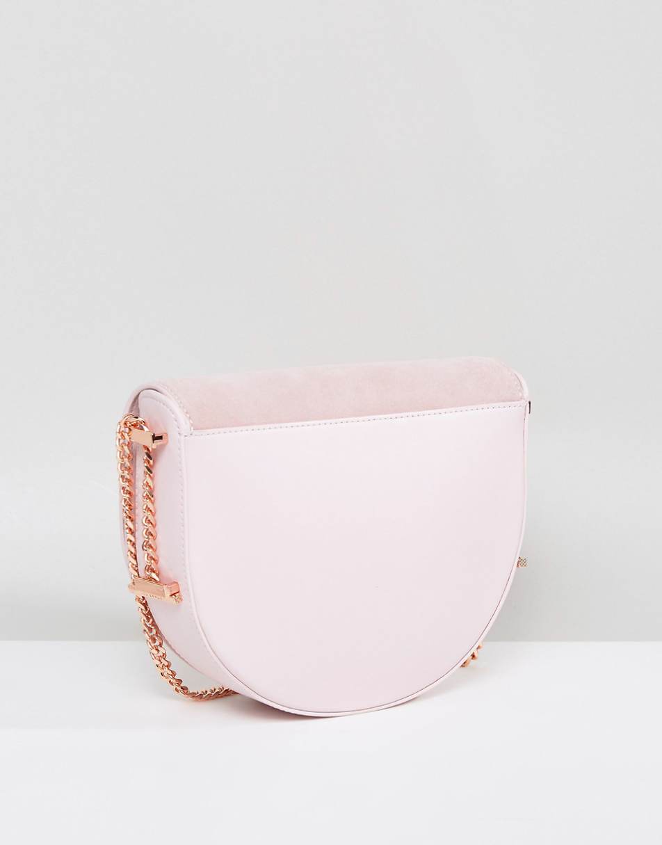 Ted Baker Mini Suede Detail Moon Bag